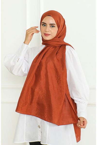 sefamerve Χρώμα τούβλο Karaca Shawl - 81058-14