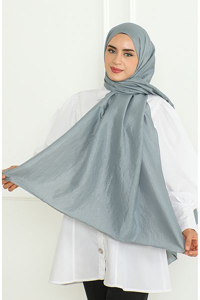 sefamerve Karaca Shawl 81058-02 Καπνιστό