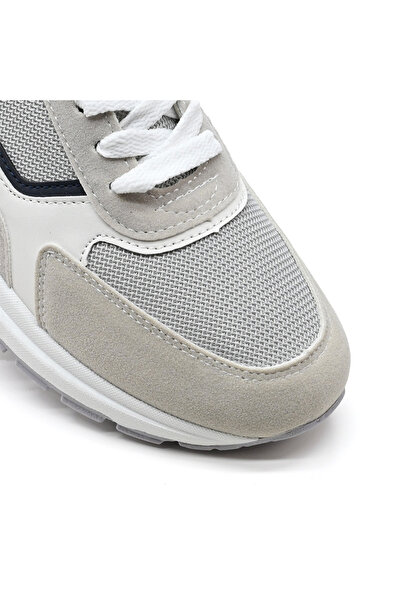 Tmall Pantofi sport bărbătești, cu inserții de plasă, B4001, gri deschis