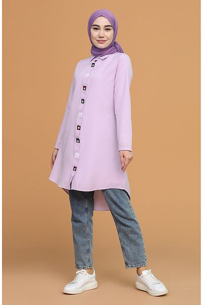 sefamerve Tunica Garnitura Liliac - Model 6437-14