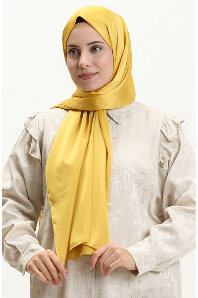 sefamerve Mustard Karaca Silky Micro Shawl - 80999-25