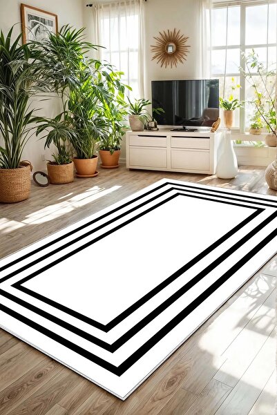 Evimle Makinede yıkanabilir kaymaz taban leke tutmaz mutfak halısı salon halı...