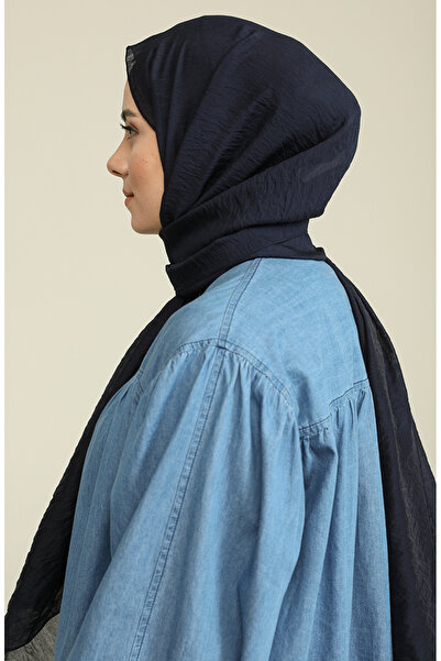 sefamerve Σάλι Madame Mary Aerobin 19078-02 Navy Blue