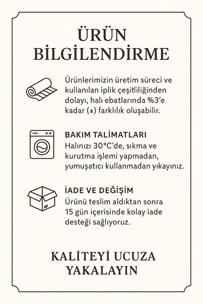 Hülya Home Kesme mutfak halısı Desenli Dijital Baskı Yıkanabilir Kaymaz Taban İnce Salon Çocuk Halısı