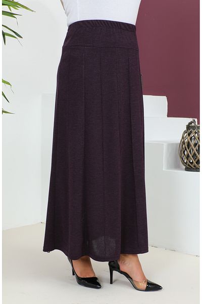 sefamerve Fusta cu dungi cu camisole mov - 4271-04