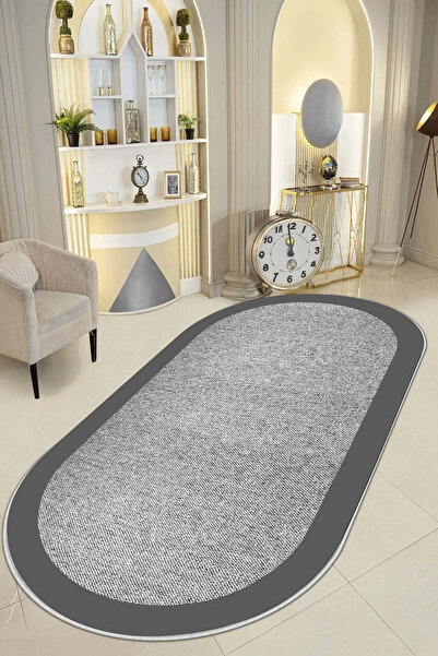 df home Salon Halısı Geometrik İskandinav Eskitmeli Dijital Baskı Yıkanabilir...