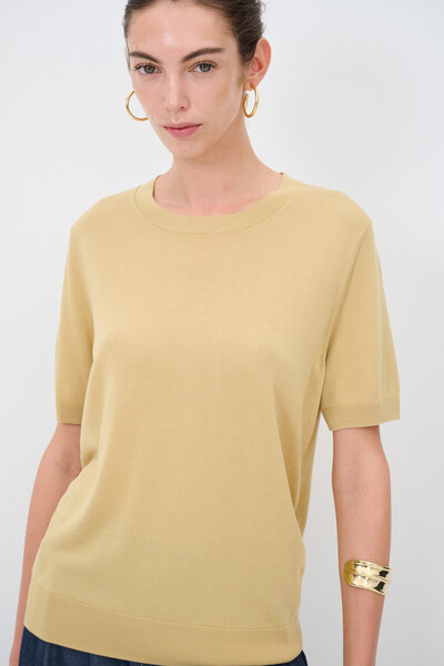 adL Kısa Kol Triko Bluz