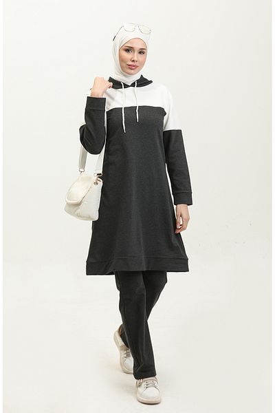 sefamerve Σετ φόρμας Anthracite Double - 23105-03