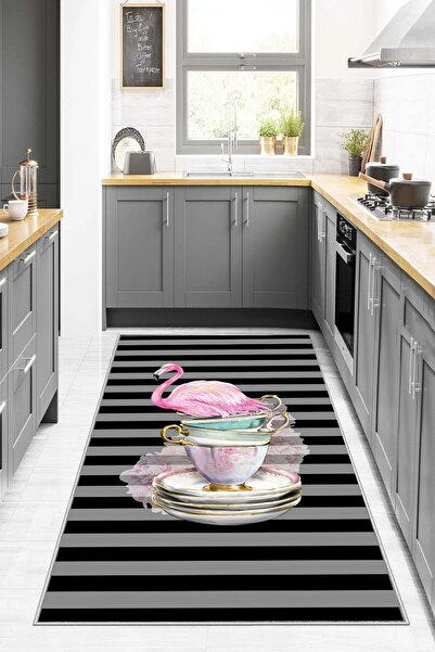 df home Kesme mutfak halısı Desenli Dijital Baskı Yıkanabilir Kaymaz Taban İnce Salon Çocuk Halısı