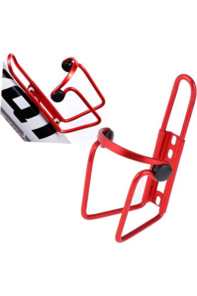 Streak Bisiklet Matara Termos Şişe Tutacağı Su Kafesi Gidon Kadro - Kırmızı Renk