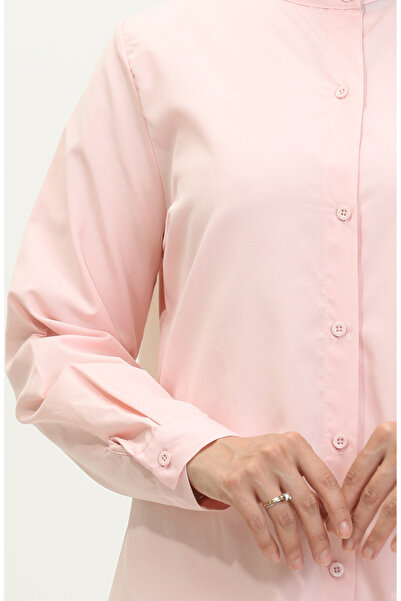 sefamerve Powder Colored Judge Collar Buttoned Tunic - 6112-03