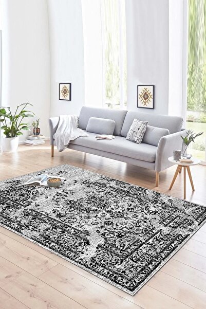 Hülya Home Dijital Baskı Yıkanabilir Kaymaz Taban Salon Halısı Mutfak Halısı ...