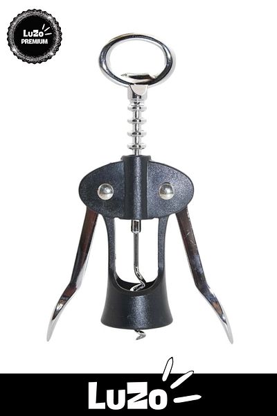 LuZo Premium Series Non-Tarnish Stainless Steel Cork Cap Wine Opener Bottle Corkscrew 18 X 7 cm