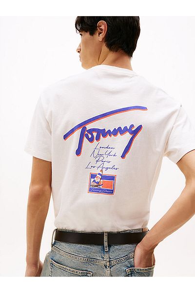 Tommy Hilfiger Tjm Rlx Vybledlé grafické tričko Ext