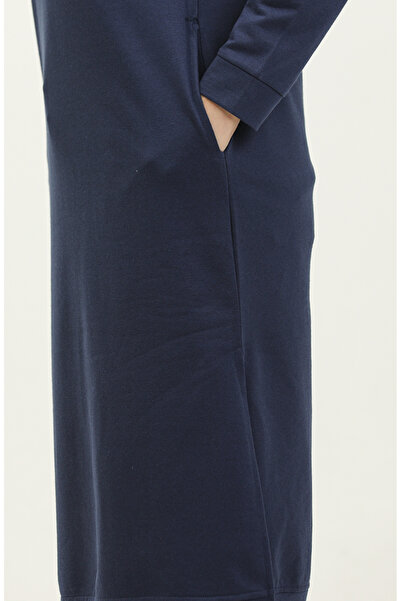 sefamerve Light Indigo Hooded Sports Tunic - 3007-31