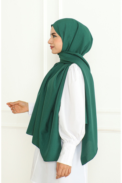 sefamerve Armül Şal 81076-16 Zümrüt Yeşili
