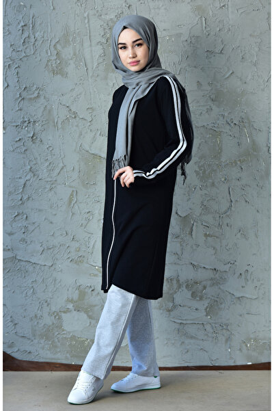 sefamerve Fermuarlı Eşofman Takım 60100-01 Siyah