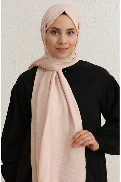 sefamerve Ροζ Flat Shawl - Μοντέλο 1090-08