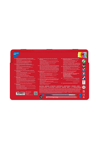 Faber Castell Grip Boya Kalemi Tin 48'li, Ergonomik Gövde, Metal Kutulu