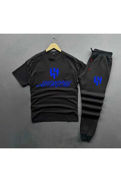 FULL TOLERANCE Al-Hilal Avengers World Record Special Design T-shirt-Sweatpants Combination
