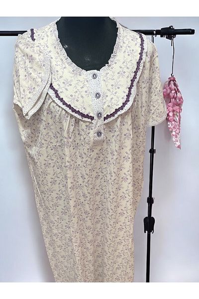 Ladnie iç giyim Mother's Cotton Nightgown