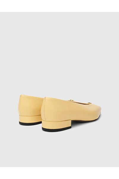 İLVİ Toth Hakiki Deri Kadın Sarı Babet