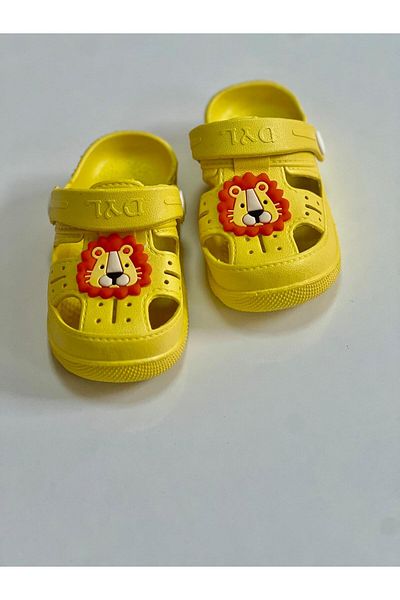 HEREVEMAGAZA Non-Slip Sole Children's Slippers White