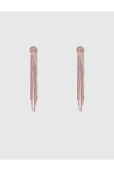 İLVİ Everardo Women Earrings Gold Color Pink Chain