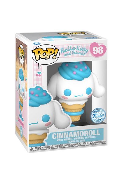Funko بوب! سانريو: شخصية فينيل حصرية من هالو كيتي على شكل مخروط آيس كريم سينامورول