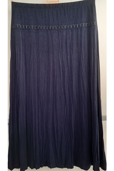 N.Y.YILDIZ Star New Trill Corset Fabric Stone Flared Oversize Unlined Flexible Drape Long Mother Skirt