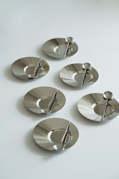Dekorzdükkan Set of 6 Stainless Steel Teaspoons