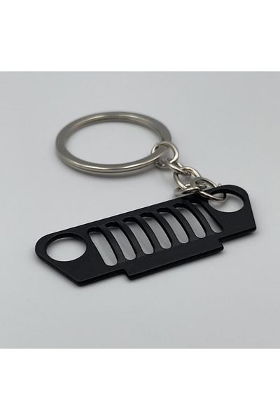 GENERAL Matte Black Jeep Wrangler Grille Medallion