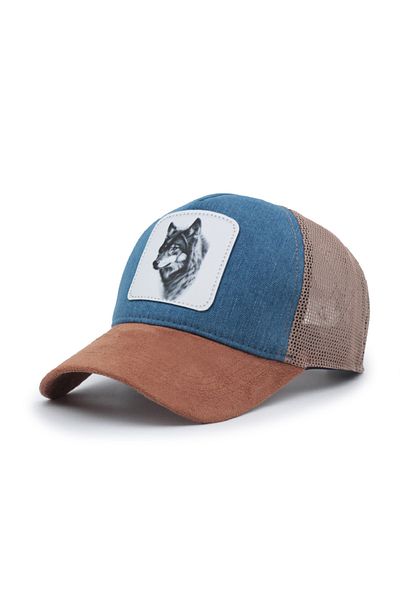 Trucker Kurt 2 Model Interchangeable Emblem Mesh Cap Suede Jeans