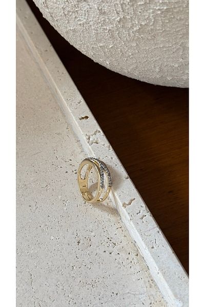 Muse Sister Spiral Stone Ring Yellow
