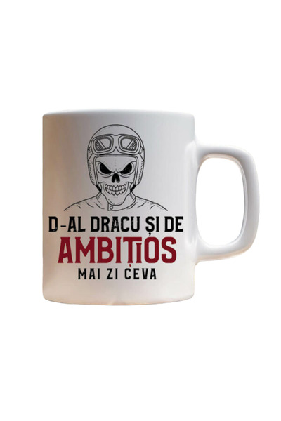 OEM Cana albă personalizată cu un mesaj amuzant, INOVATIX®. 330 ml