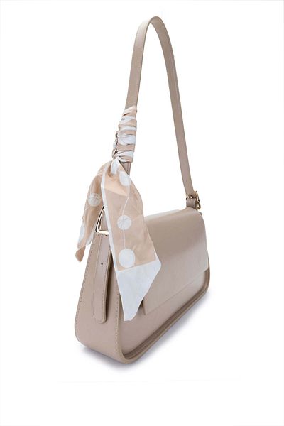 Tamer Tanca Women's Vegan Beige Shoulder Bag