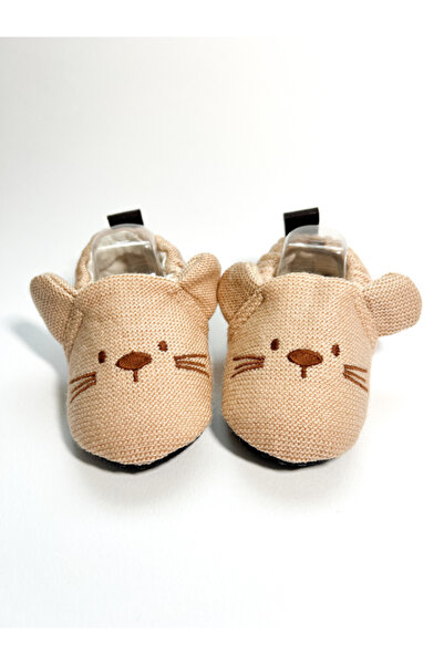 pufien Rabbit Embroidered Non-Slip Sole 100% Cotton Knitwear Summer Baby Booties