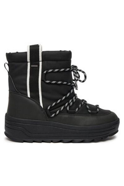 Geox women's snow boots D46WNA-0FUME black