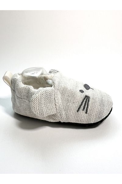 pufien Rabbit Embroidered Non-Slip Sole 100% Cotton Knitwear Summer Baby Booties