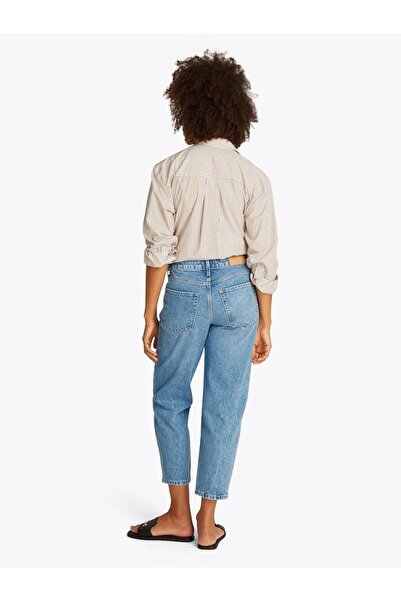 Tommy Hilfiger Women's Blue Mid Waist Skinny Leg Ankle Pants