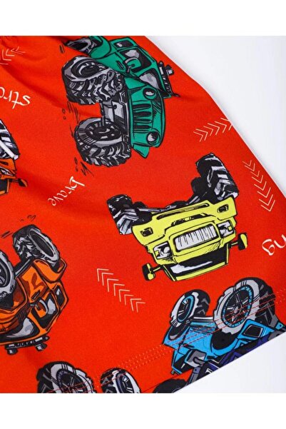 Lio20 Multicolored Patterned Boy's Swim Shorts Swimsuit