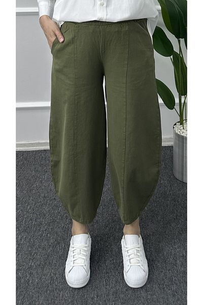 bybaharoz Linen Balloon Trousers