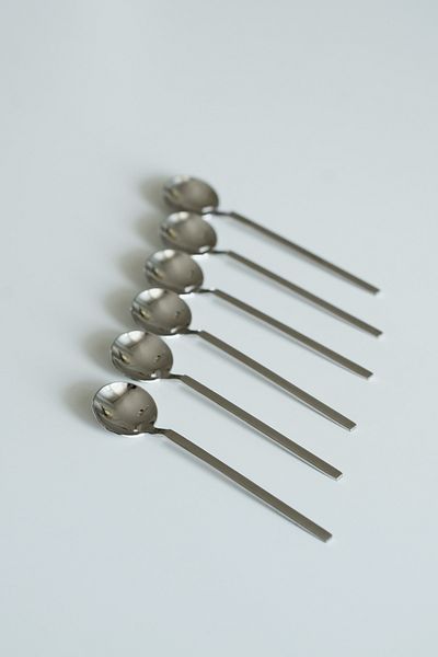 Dekorzdükkan Set of 6 Stainless Steel Teaspoons
