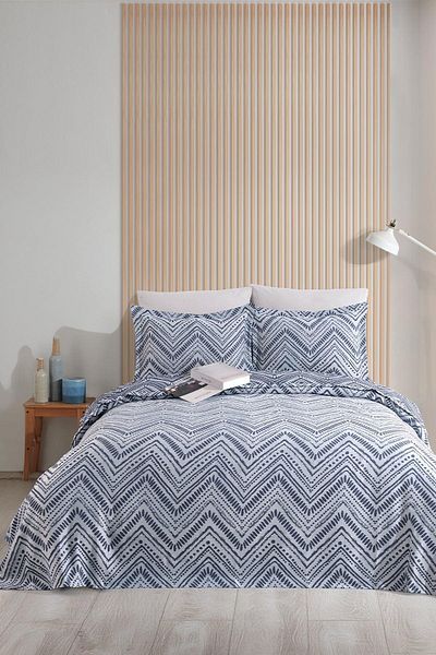Elart Cuvertură de pat Petra Single (180X230 CM) Bleumarin