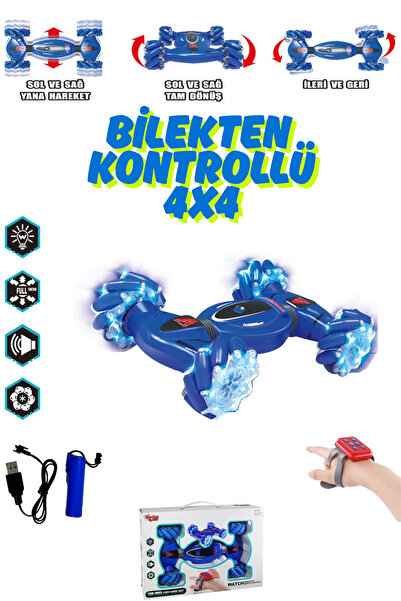 welcomein Oyuncak Bilekten Kontrollü Şarjlı 2.4G Işıklı Ve Müzikli Bileklik K...