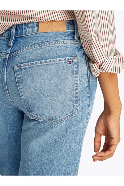 Tommy Hilfiger Women's Blue Mid Waist Skinny Leg Ankle Pants