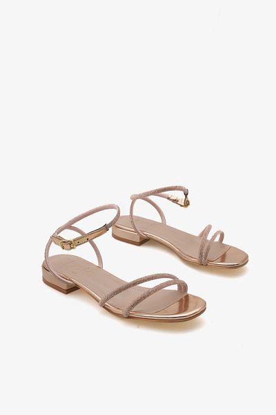 LOJO Women's Double Strap Daily Sandals Vens Gold