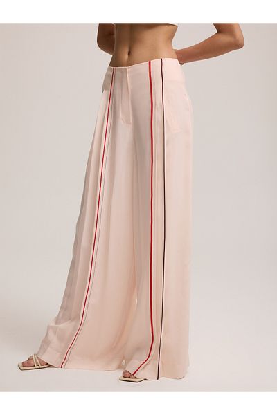 BAQA Stripe Detailed Cupro Trousers