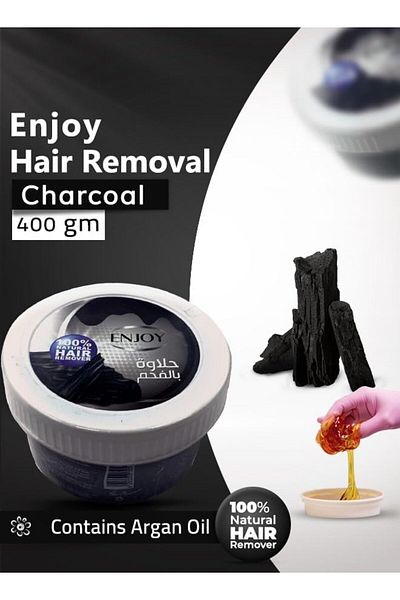 Enjoy ENJOY Hair Remover with Charcoal 400 gm