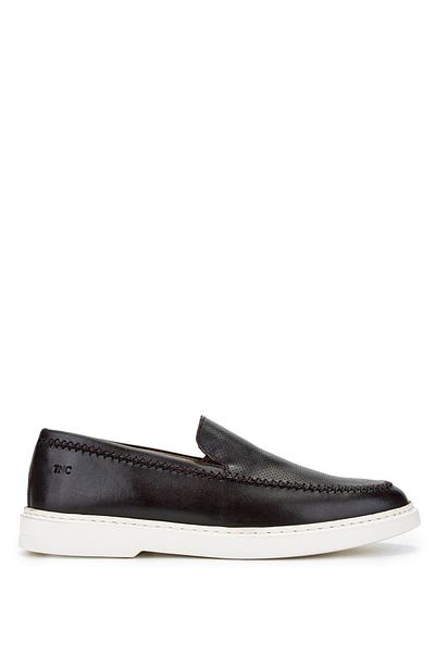 Tamer Tanca Men's Genuine Leather Brown Loafer Shoes
